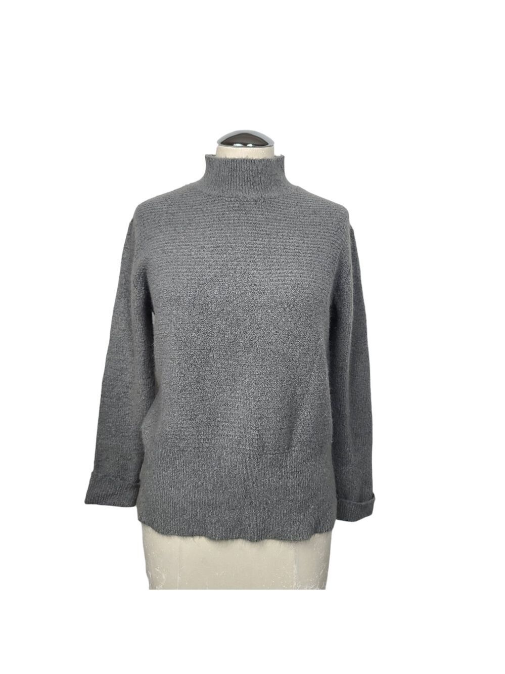 Dex Mock Neck Grey Sweater M